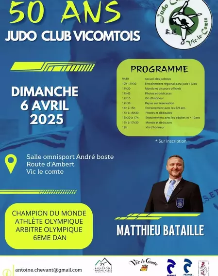 50 ans JUDO CLUB VICOMTOIS